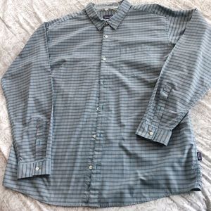 Men’s Collar Shirt Button Down Plaid